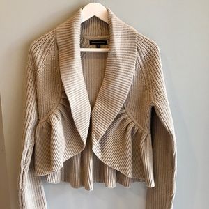 Oatmeal colored cardigan
